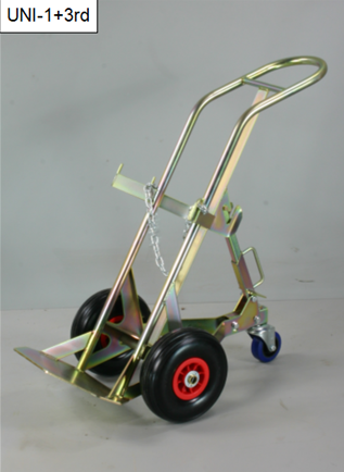 UNI 1+3rd Wheel Gas Cylinder Trolley