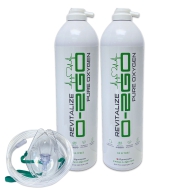 O2GO Oxygen Can with Mask and Tube 36L (2 x 18L CAN)