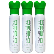 O2GO 18L Oxygen Can with Face Cup 54L (3 x 18L CAN)