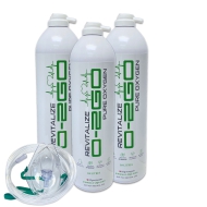 O2GO Oxygen Can with Mask and Tube 54L (3 x 18L CAN)