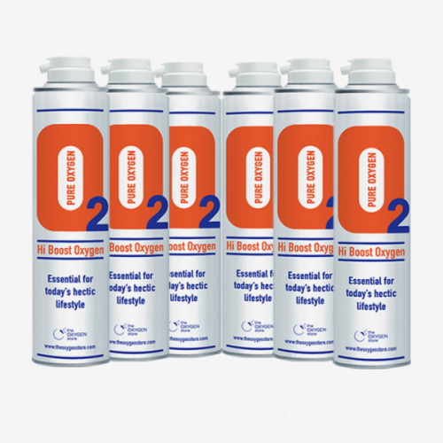 6 X O2 10 Litre Replacement Oxygen Cans
