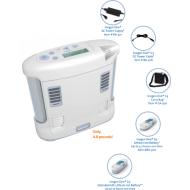 UNUSED Customer Return 24 Hours Inogen 16 Cell Battery G3 5L Portable Oxygen Concentrator w/ All Accessories - Full Warranty