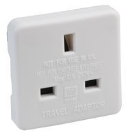Travel Adaptor UK To US White