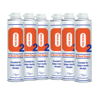 6 X O2 10 Litre Replacement Oxygen Cans