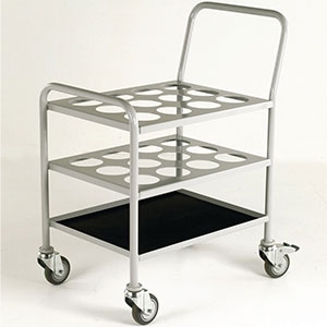 12 Cylinder D or E Size Oxygen Trolley